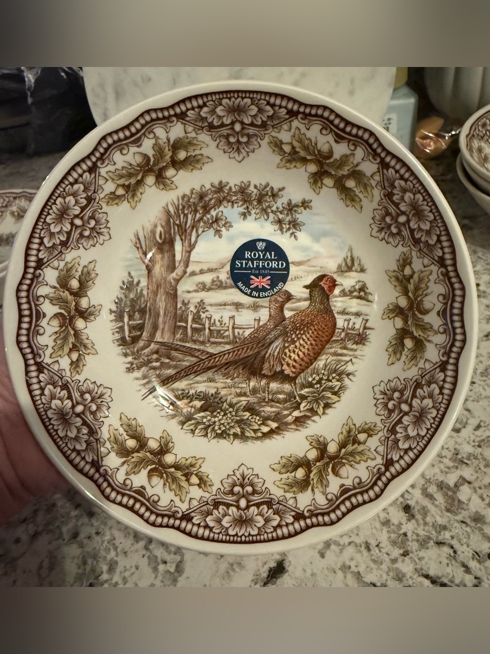 2 Royal Stafford Pheasant Quail Soup Salad Bowls